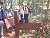 猿江集落への分岐
