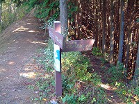 小河内峠の分岐